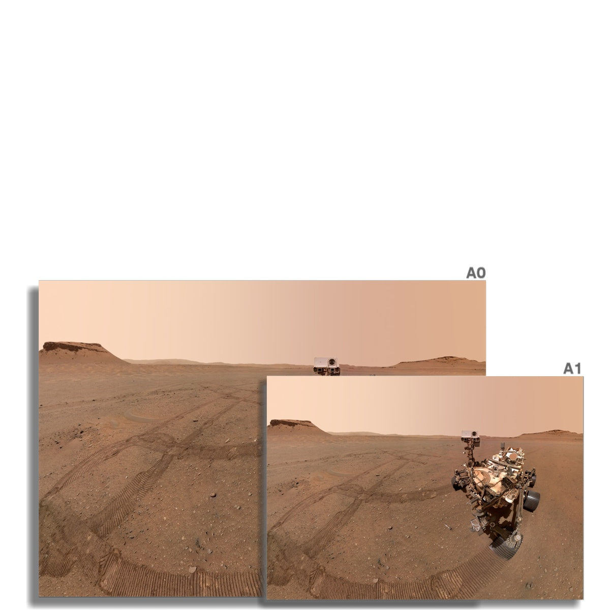 Mars : Perseverance Selfie Wall Art Poster