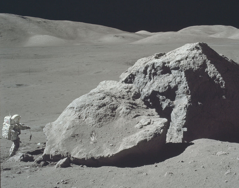 North Massif Boulder - Apollo 17 Framed & Mounted Print