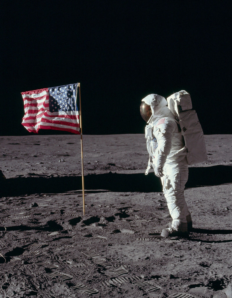 Apollo 11 Flag Framed & Mounted Print