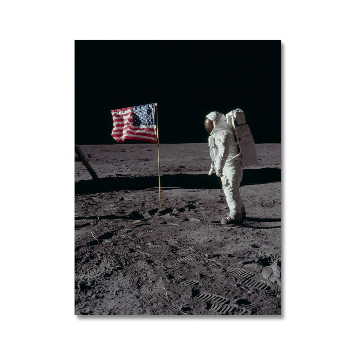Apollo 11 Flag Canvas