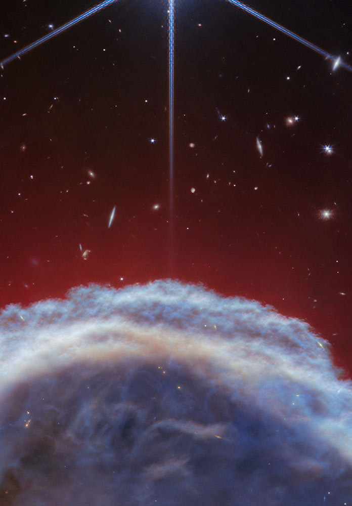Behind the Horsehead Nebula Framed & Mounted Print