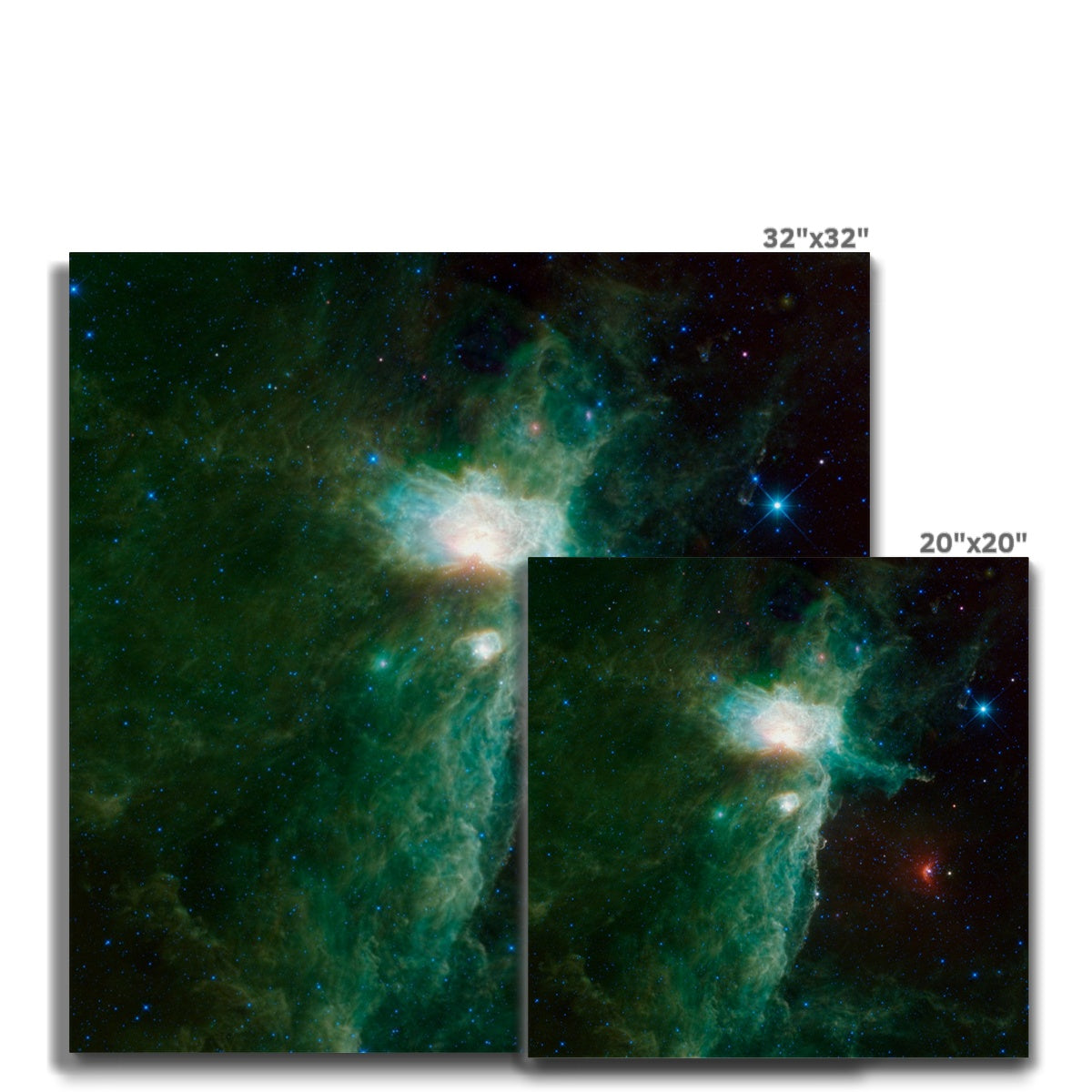 Flame Nebula Canvas