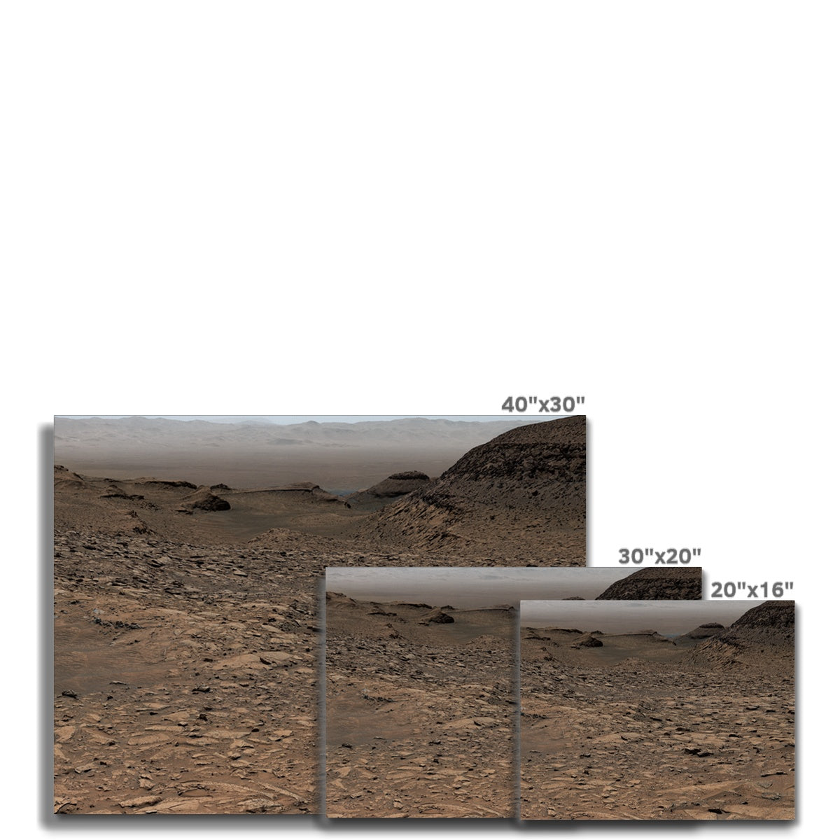 Mars : Jau Crater Canvas